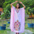 Light Pink Crushed Cotton Kaftan with Kashmiri Aari Embroidery